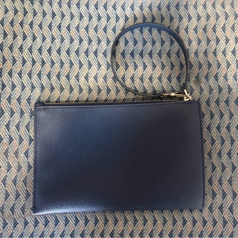 Kate Spade Navy Leather Wristlet - Picture 2 of 3